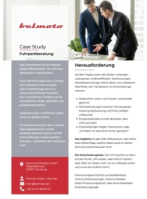 Casestudy belmoto Fuhrparkberatung